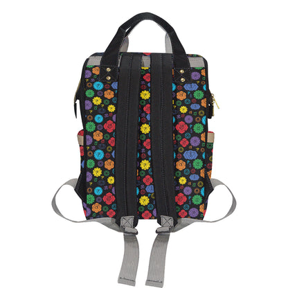 Chakra Pattern Print Design 01 Diaper Bag Backpack