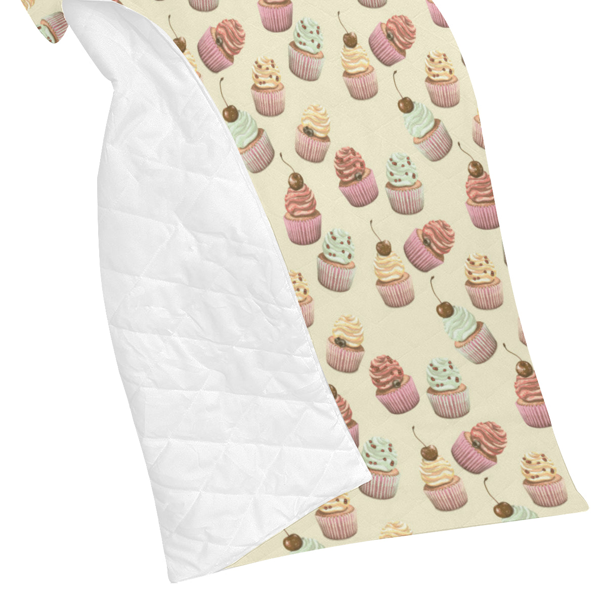 Cupcake Pattern Print Design 04 Premium Quilt