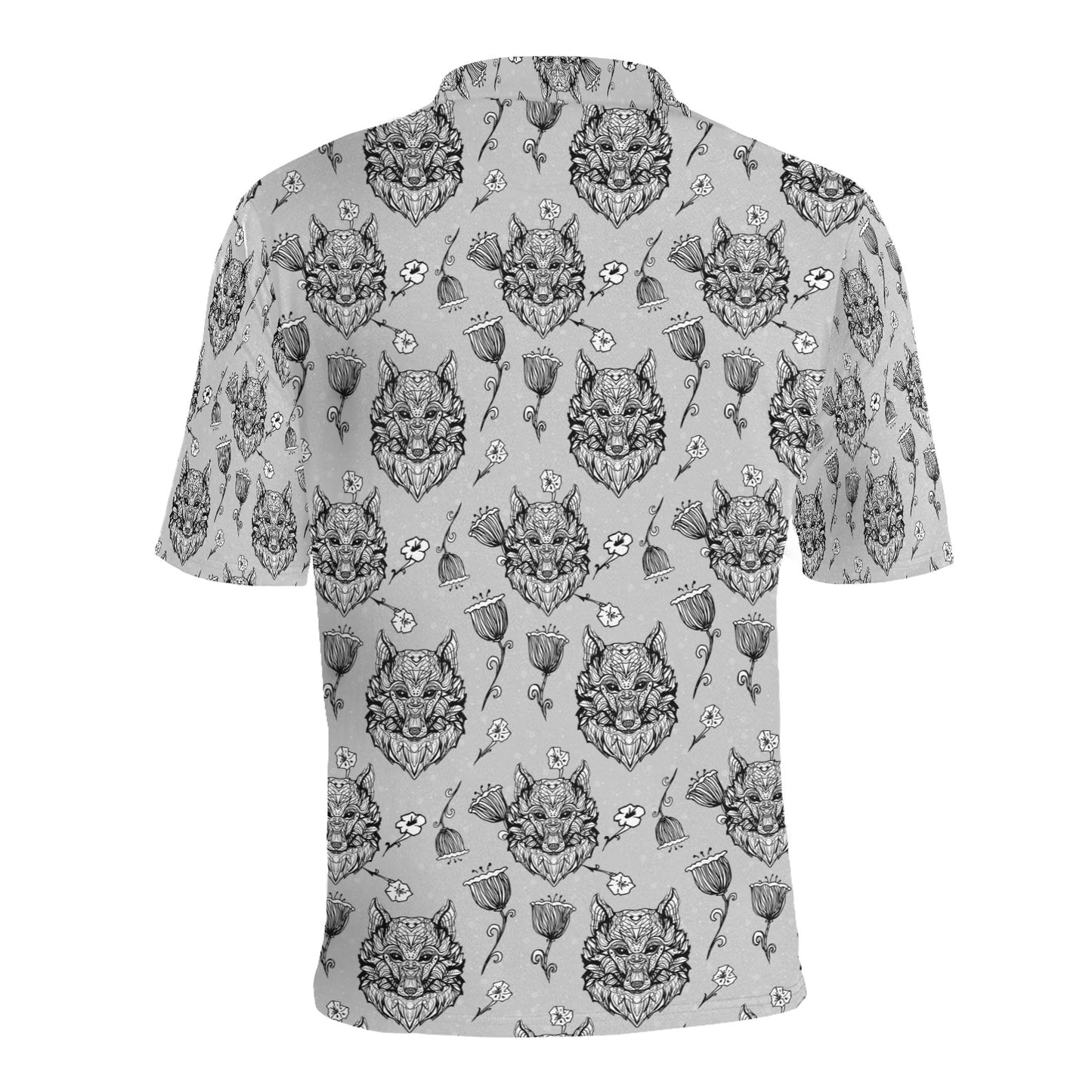 Tribal Pattern Print Design LKS306 Men Polo Shirt