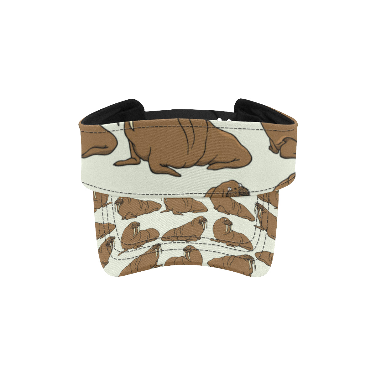 Walrus Pattern Print Design 03 Unisex Sun Visor