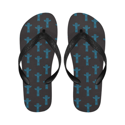 Totem Print Design LKS304 Flip Flops