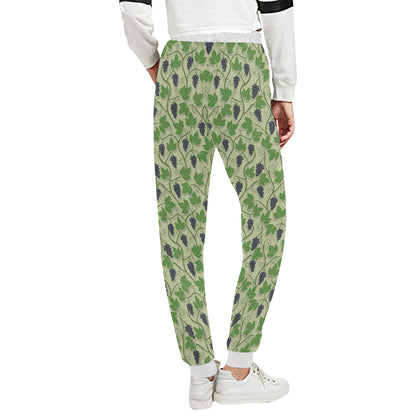 Wine Grape Thmed Print Unisex Sweatpants