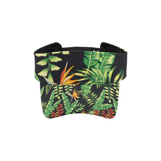 Hawaiian Flower Tropical Palm Leaves Unisex Sun Visor
