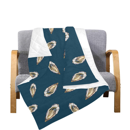 Oyster Pattern Print Design 03 Premium Quilt