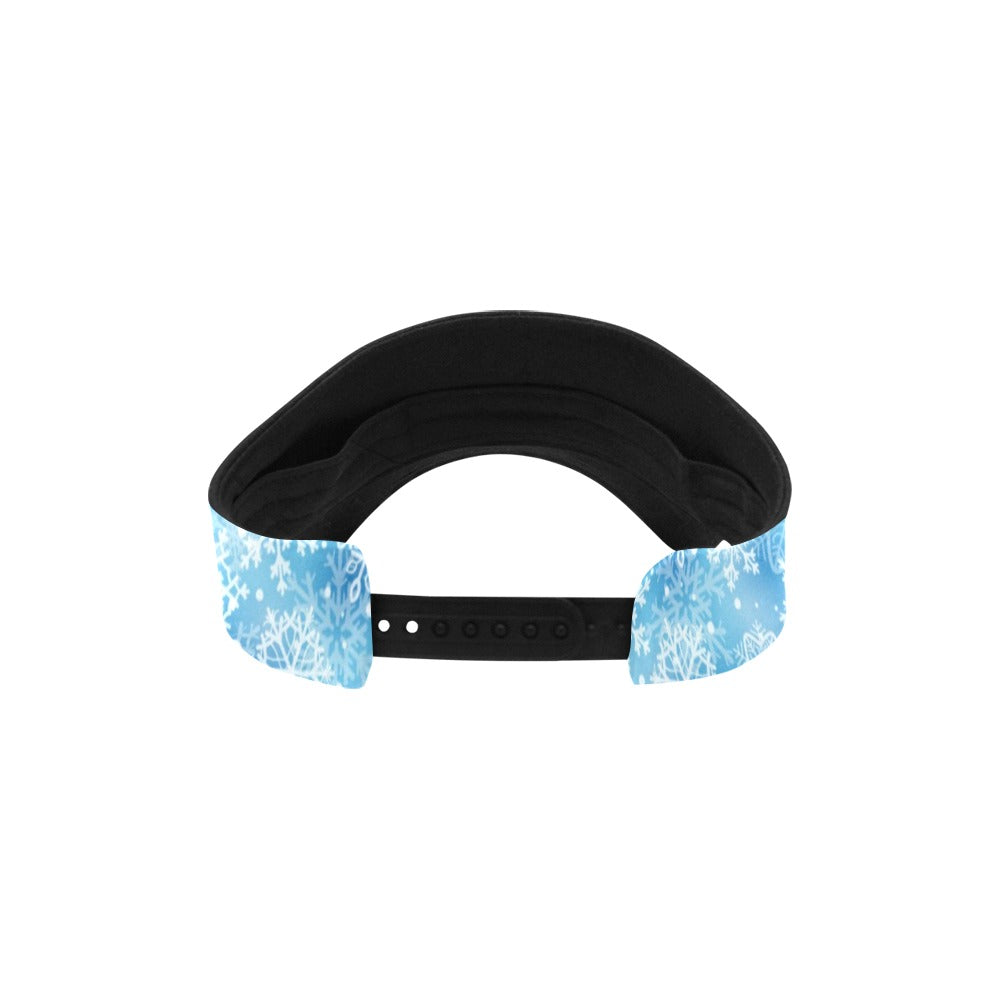 Snowflake Blue Print Design LKS301 Unisex Sun Visor