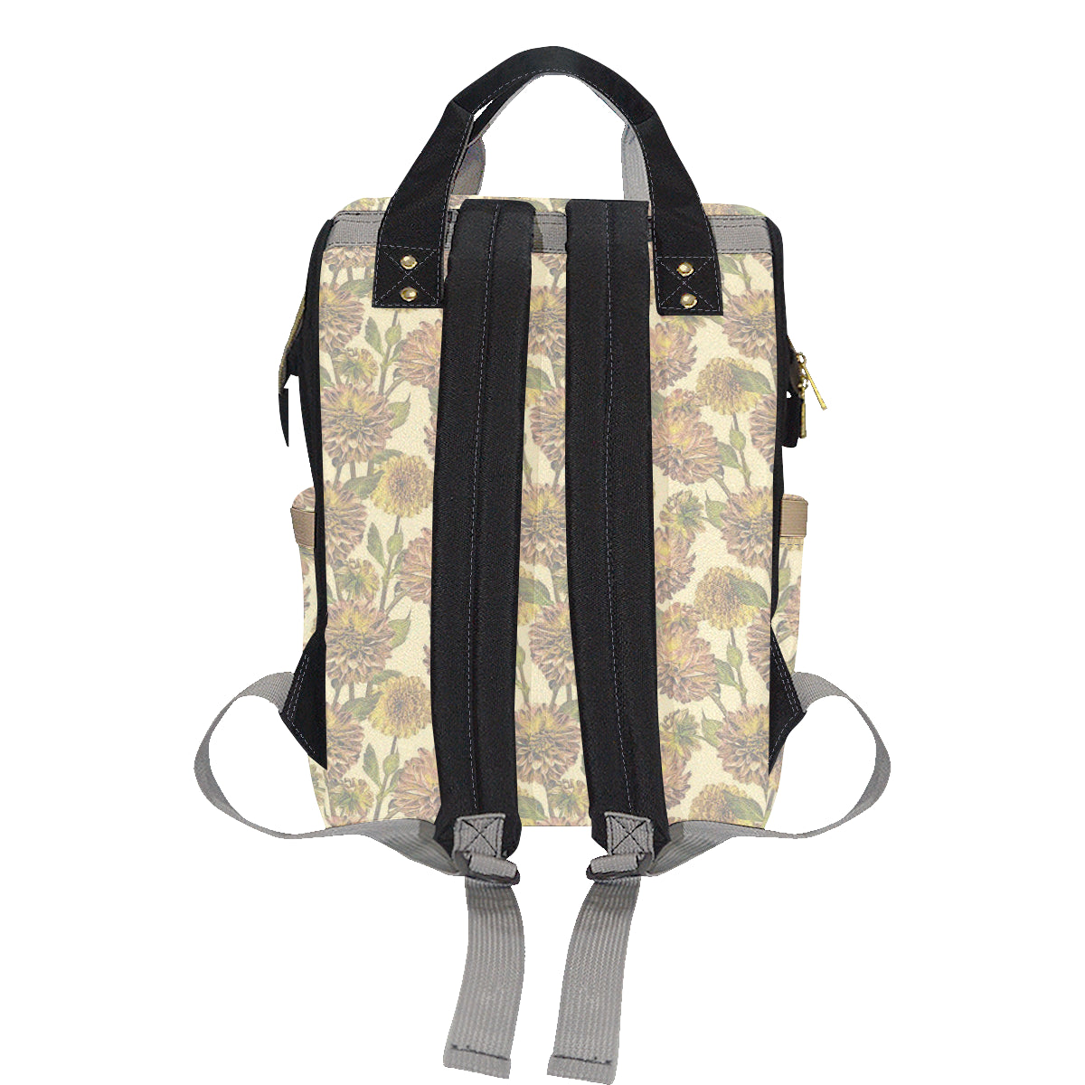 Dahlia Pattern Print Design DH09 Diaper Bag Backpack