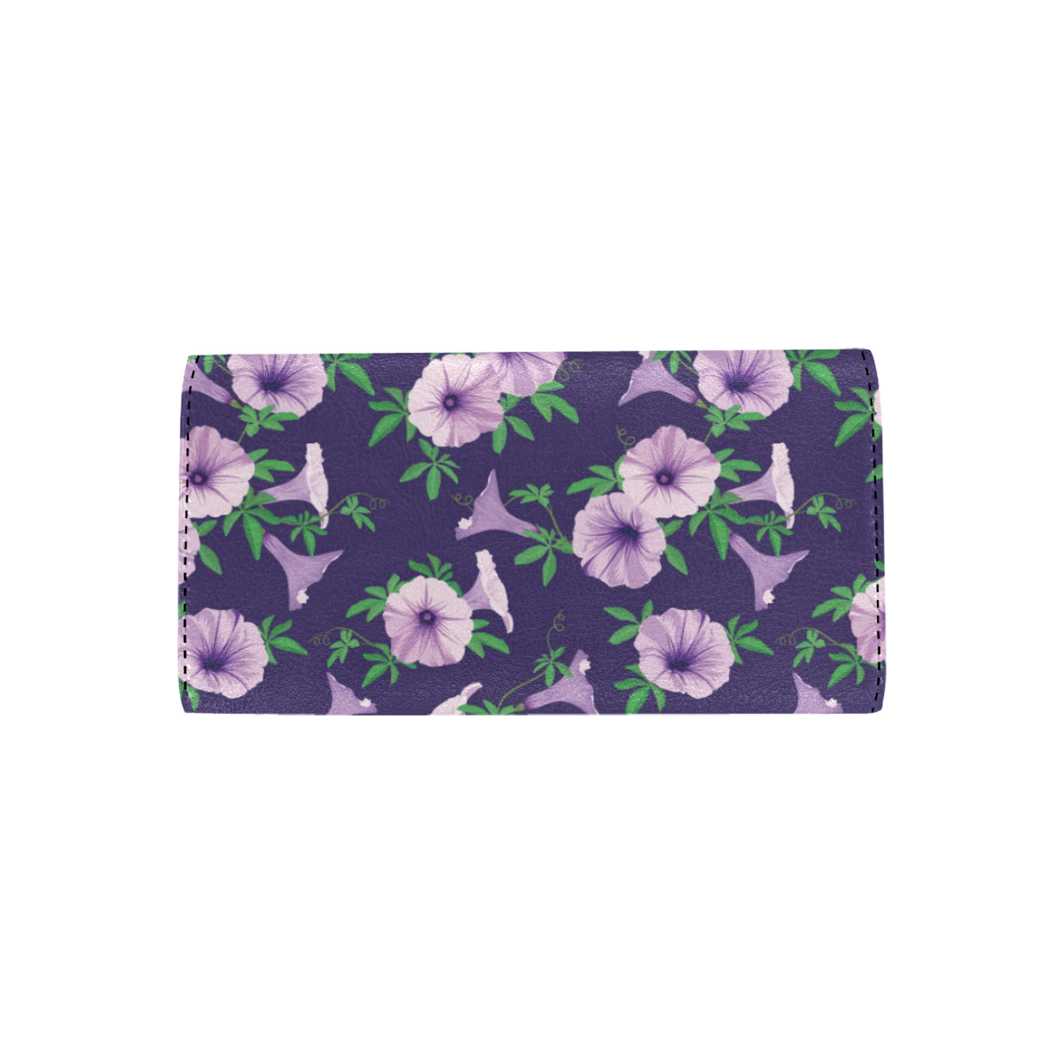 Morning Glory Pattern Print Design MG01 Women's Trifold Wallet