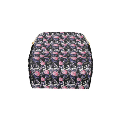 Hydrangea Pattern Print Design HD04 Diaper Bag Backpack