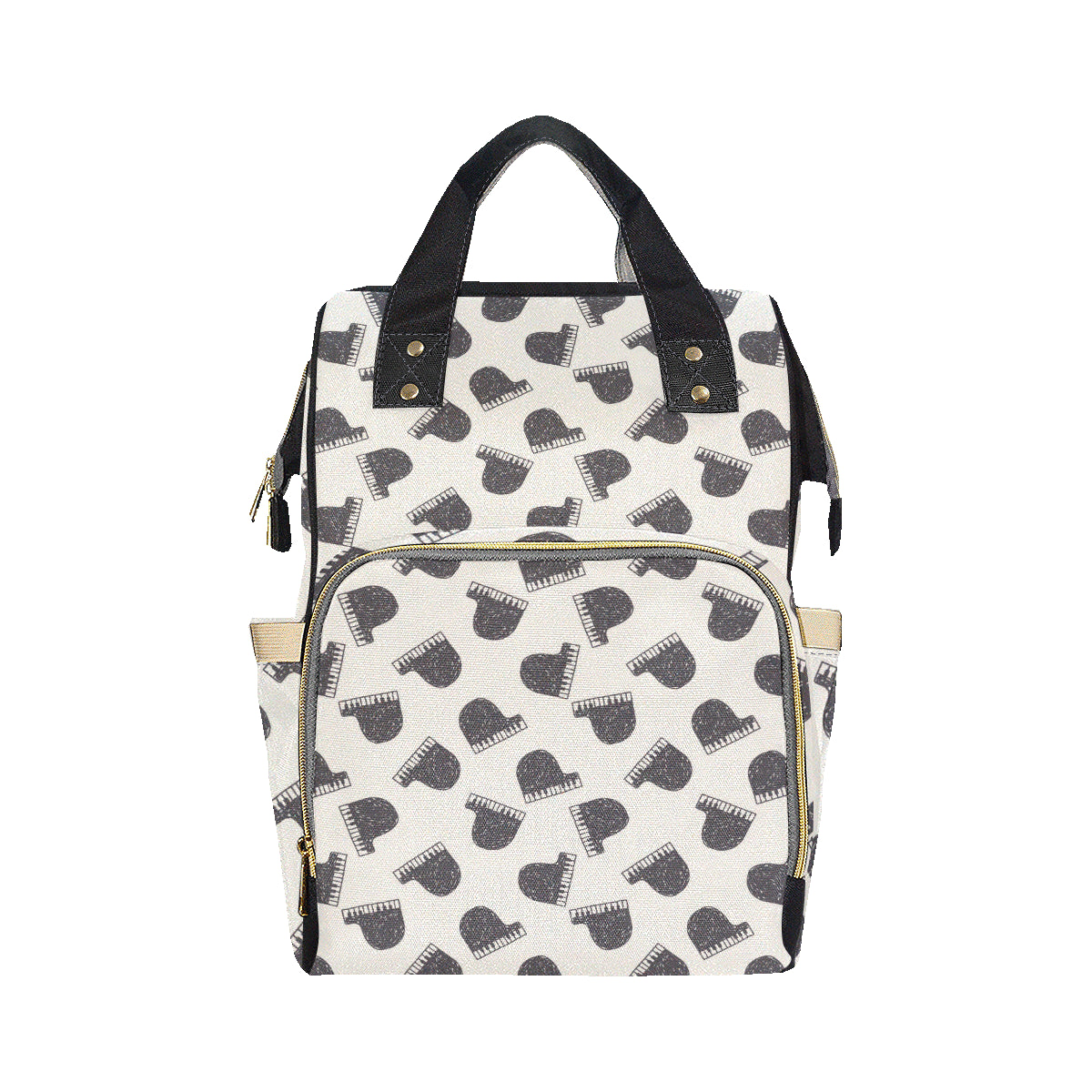 Piano Pattern Print Design 04 Diaper Bag Backpack