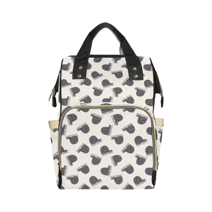 Piano Pattern Print Design 04 Diaper Bag Backpack