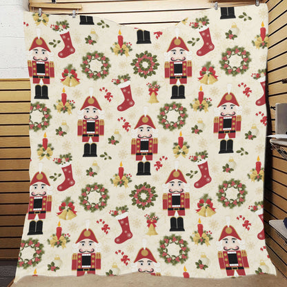 Nutcracker Pattern Print Design A01 Premium Quilt