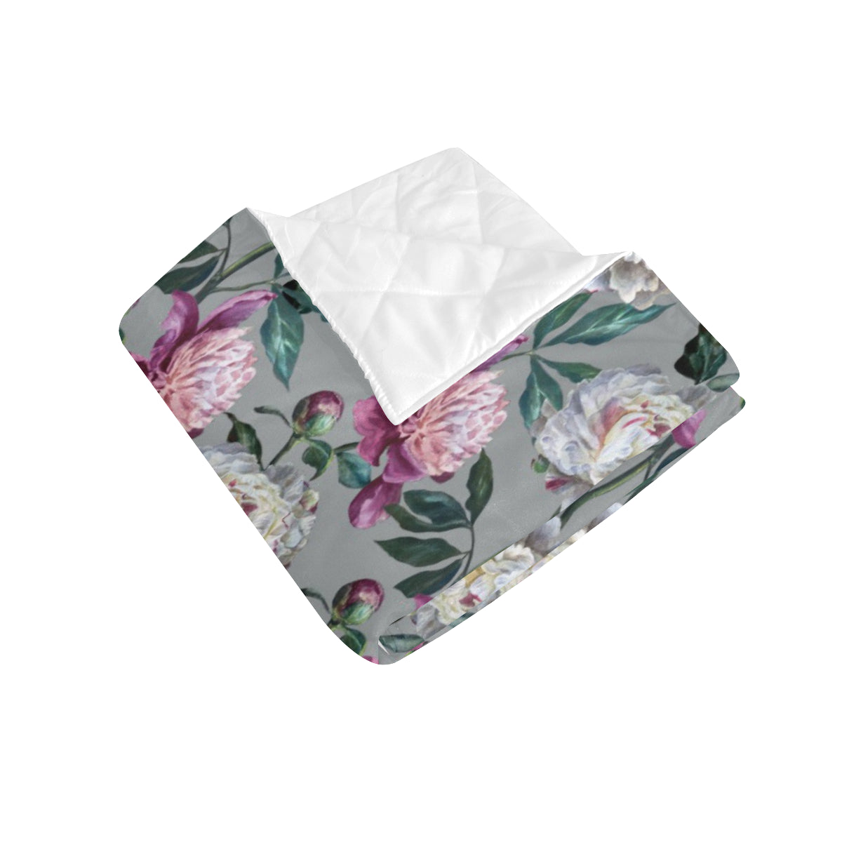 Peony Pattern Print Design PE01 Premium Quilt