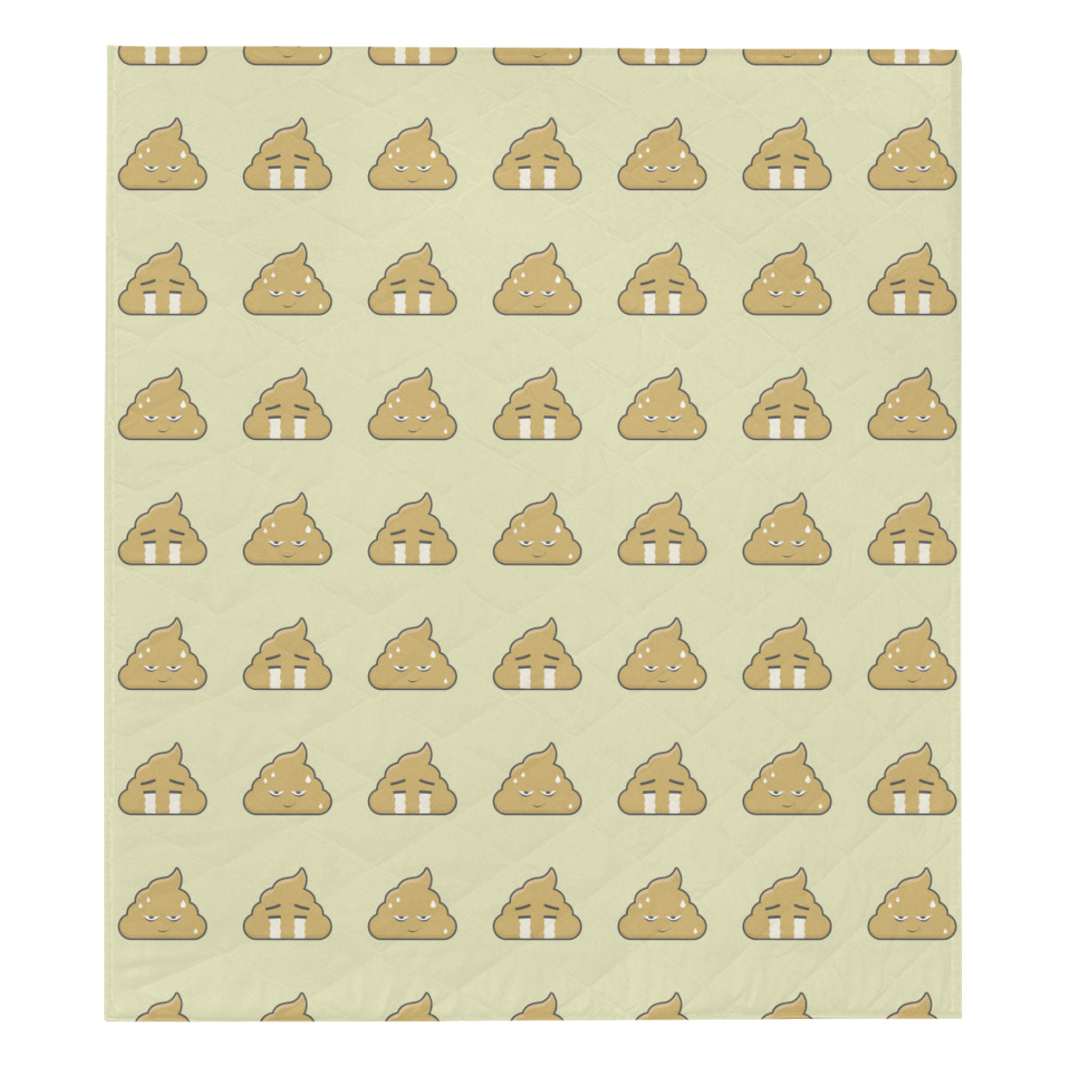 Poop Emoji Pattern Print Design A04 Premium Quilt