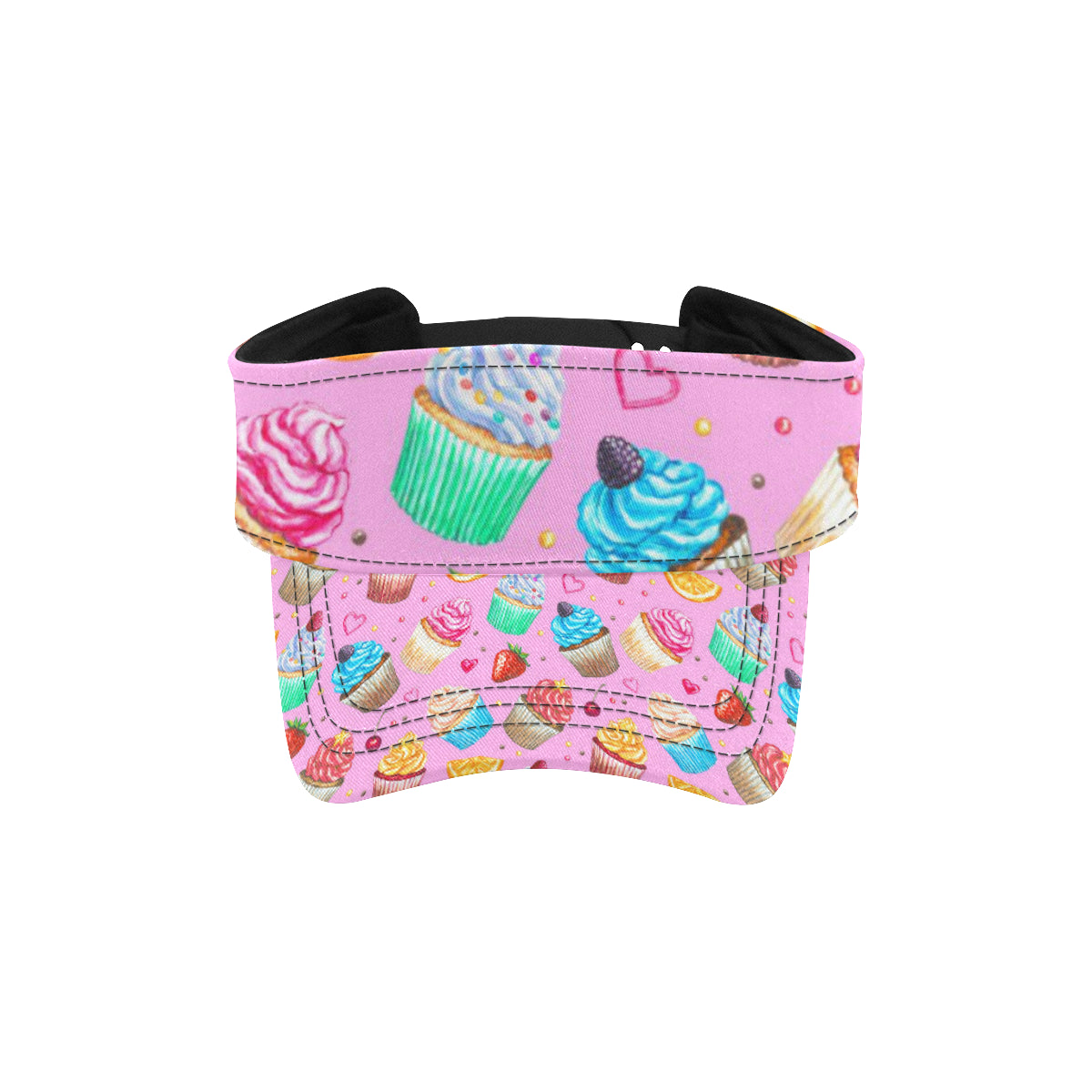 Cupcake Pattern Print Design CP05 Unisex Sun Visor