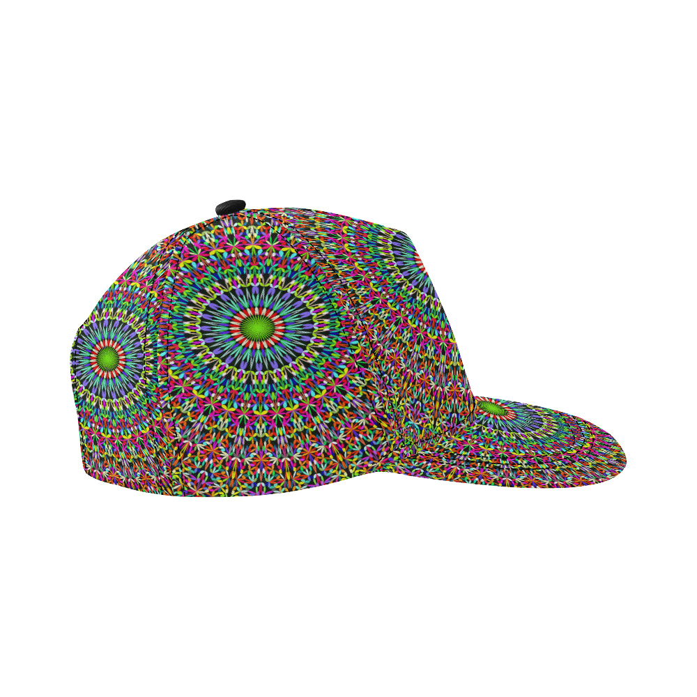 Bohemian Colorful Style Print Snapback Cap