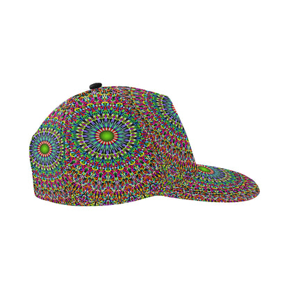 Bohemian Colorful Style Print Snapback Cap
