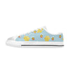 Bee Cute Print Design LKS304 Women's White Low Top Shoes