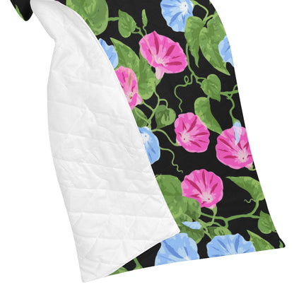 Morning Glory Pattern Print Design MG04 Premium Quilt