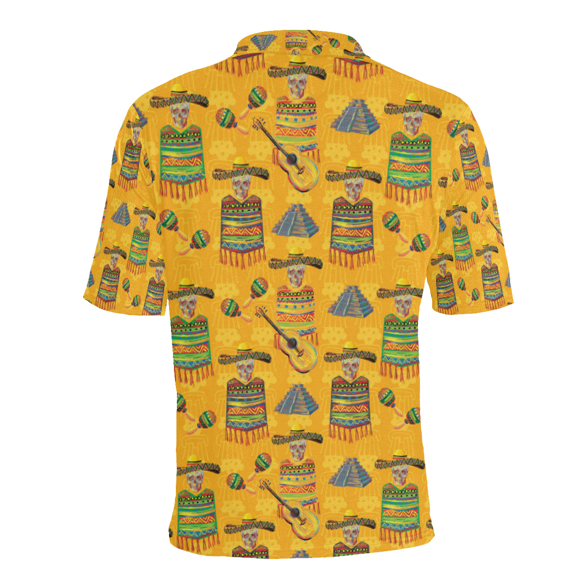 Maracas Mexican Style Pattern Print Design 02 Men Polo Shirt