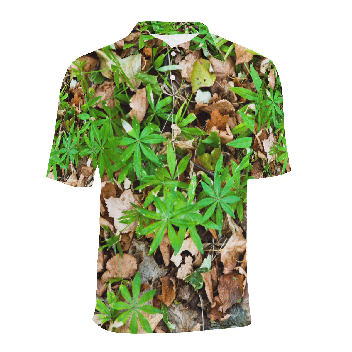 Camouflage Realistic Tree Fresh Print Men Polo Shirt
