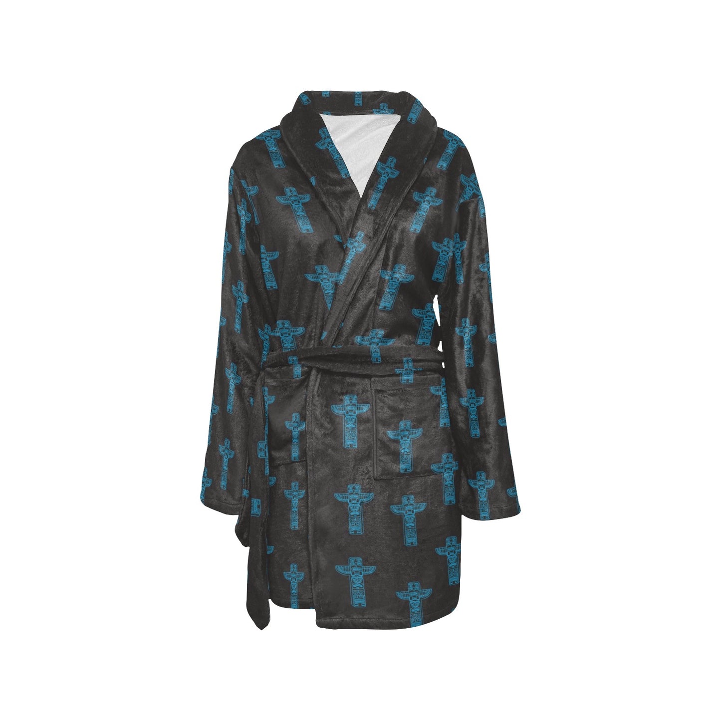 Totem Print Design LKS304 Women's Fleece Robe