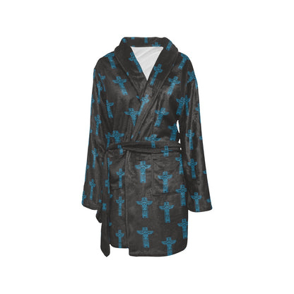 Totem Print Design LKS304 Women's Fleece Robe