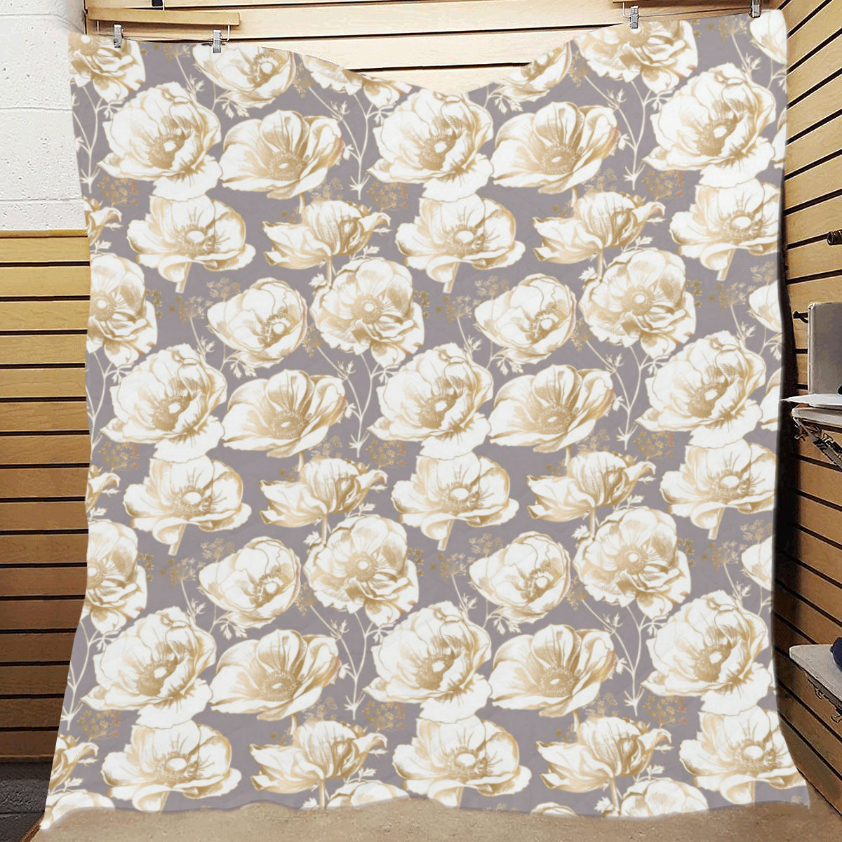 Anemone Pattern Print Design AM05 Premium Quilt