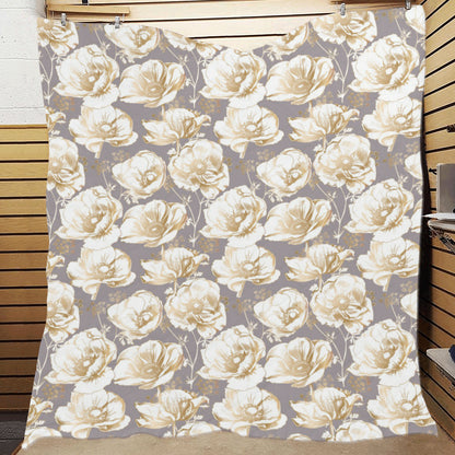 Anemone Pattern Print Design AM05 Premium Quilt