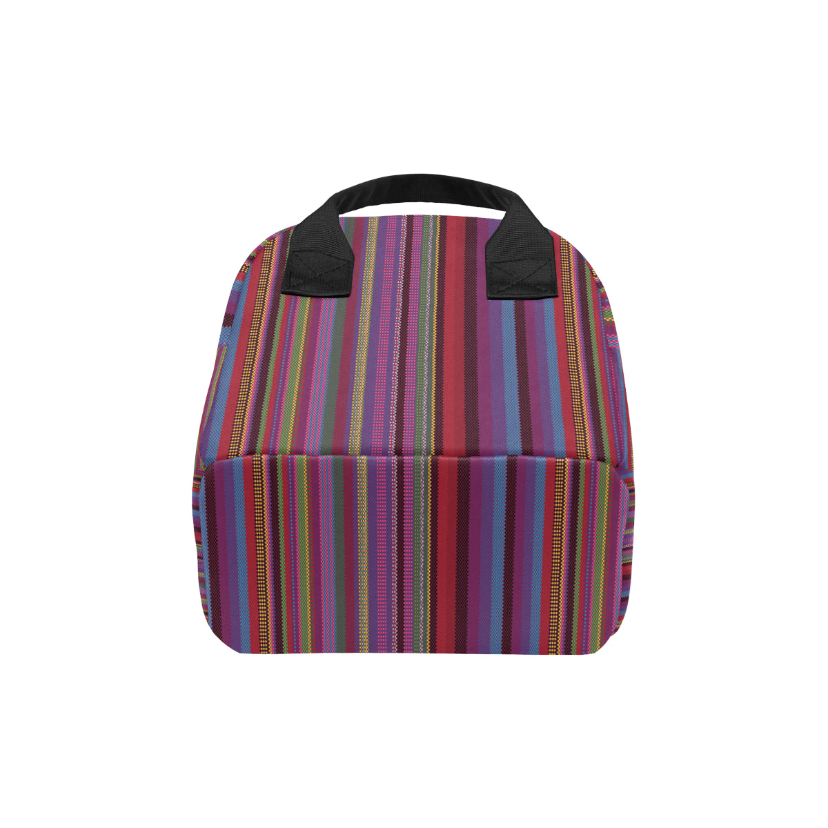 Serape Stripe Print Insulated Lunch Bag