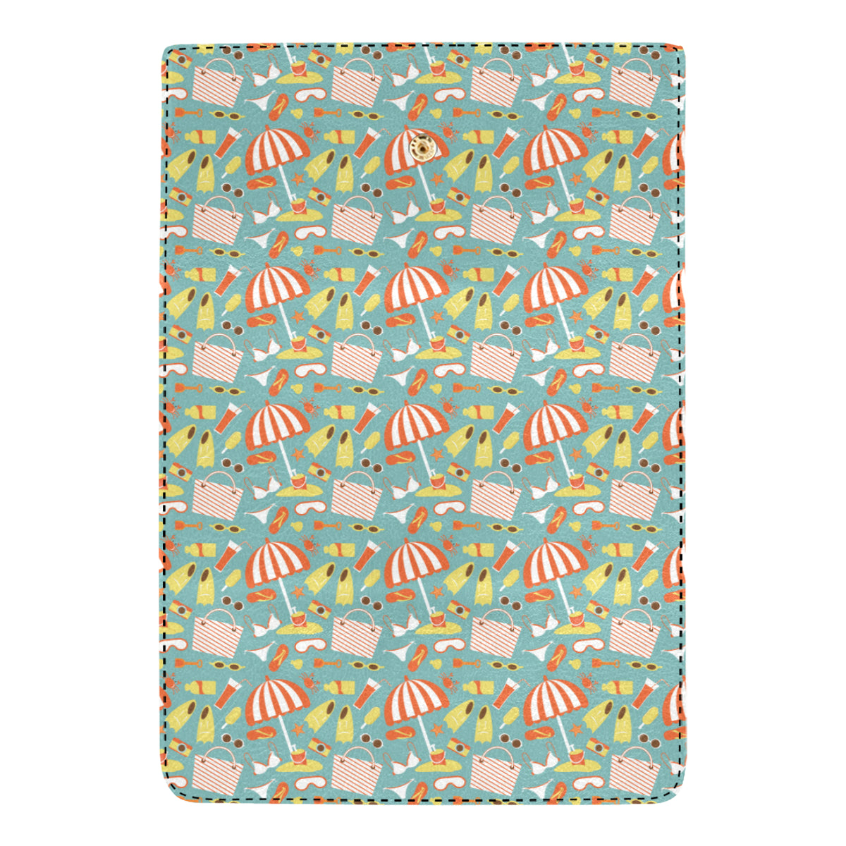 Beach Scene Pattern Print Design 02 Women's Trifold Wallet