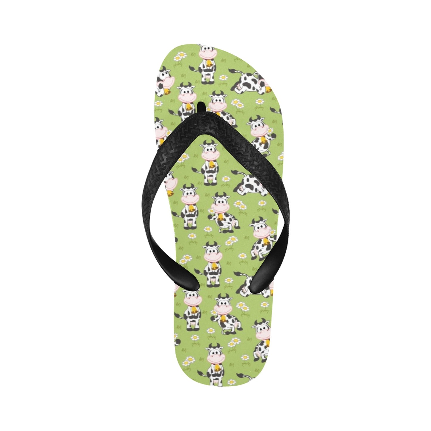 Cattle Print Design LKS401 Flip Flops