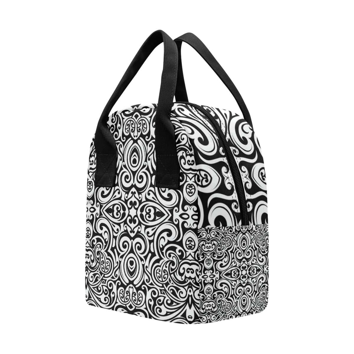 Polynesian Tattoo Pattern Insulated Lunch Bag