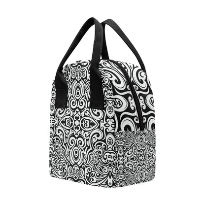 Polynesian Tattoo Pattern Insulated Lunch Bag