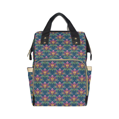 lotus Boho Pattern Print Design LO04 Diaper Bag Backpack