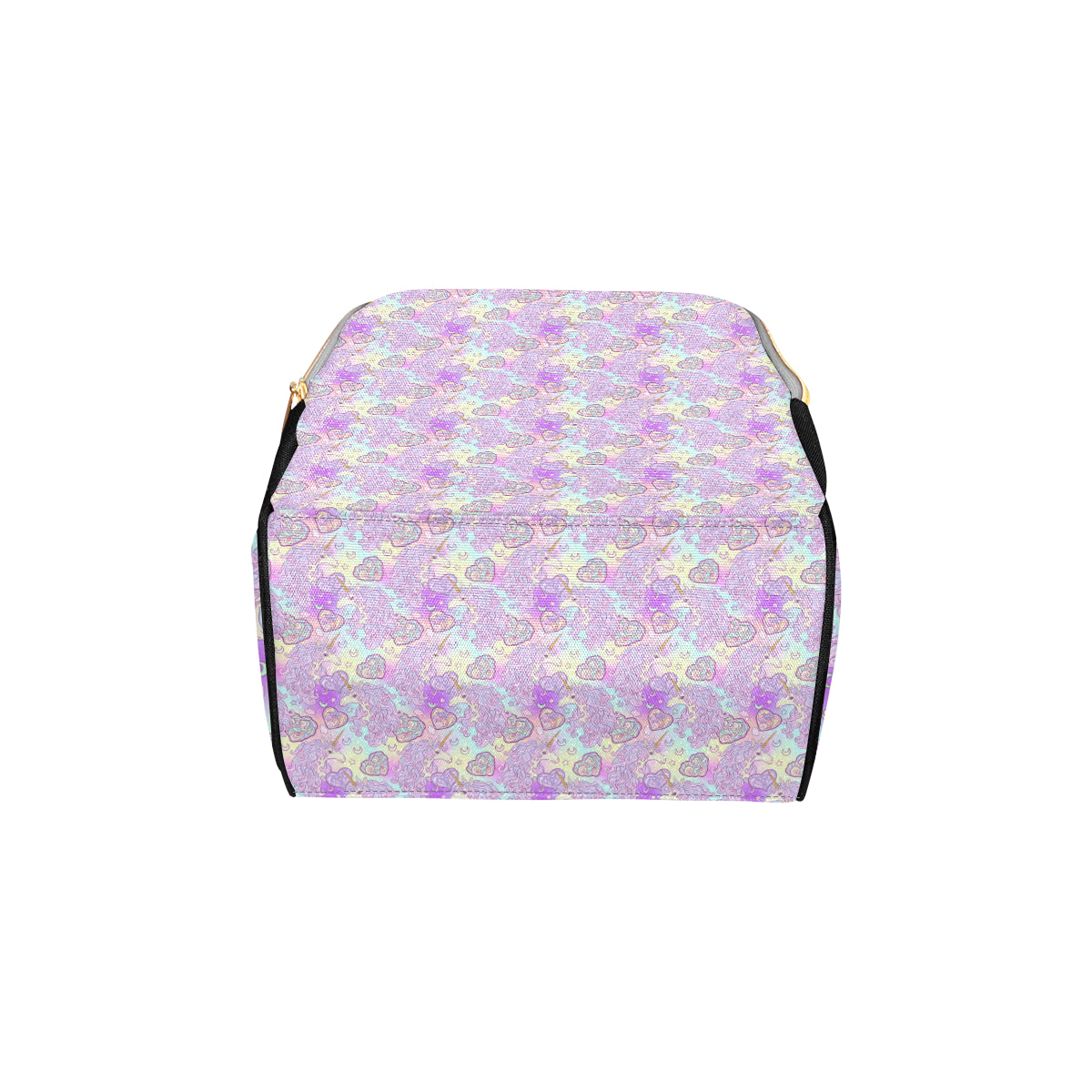 Unicorn Rainbow Star Heart Print Diaper Bag Backpack