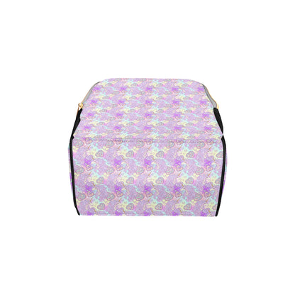 Unicorn Rainbow Star Heart Print Diaper Bag Backpack