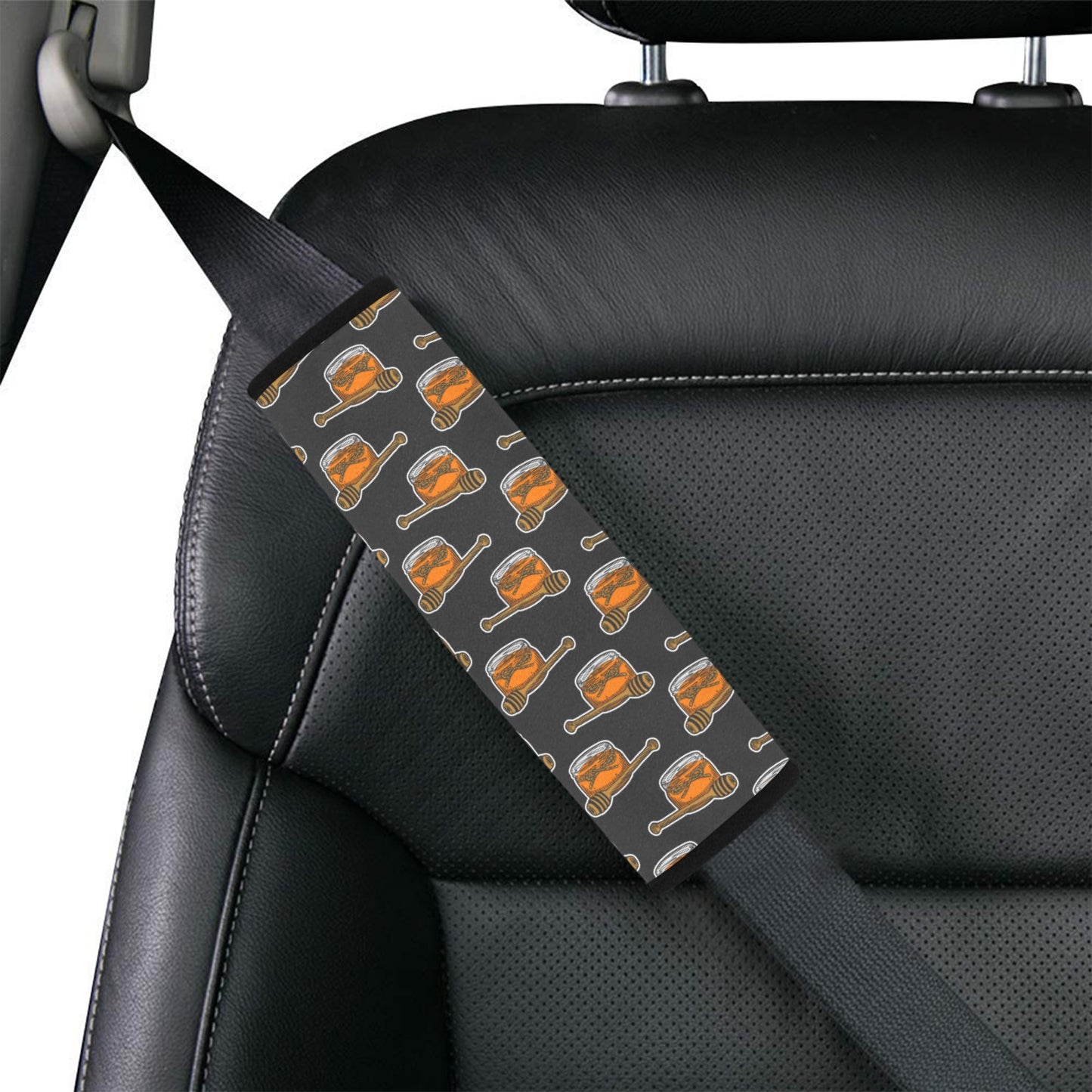 Honey Bee Print Design LKS305 Car Seat Belt Cover