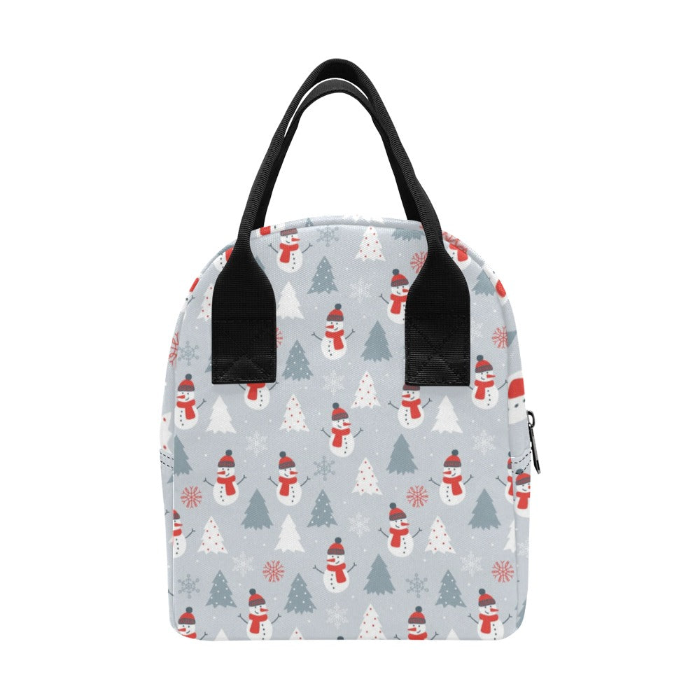 Snowman Print Design LKS302 Insulated Lunch Bag