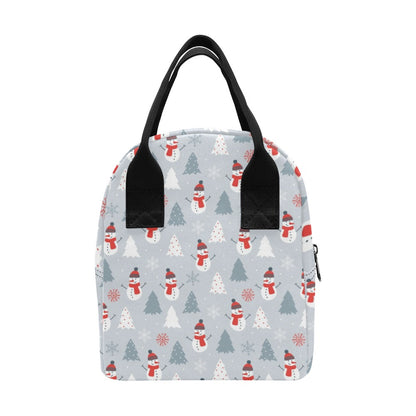 Snowman Print Design LKS302 Insulated Lunch Bag