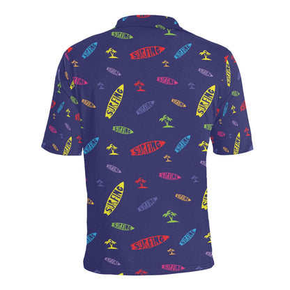 Surfboard Print Design LKS305 Men Polo Shirt