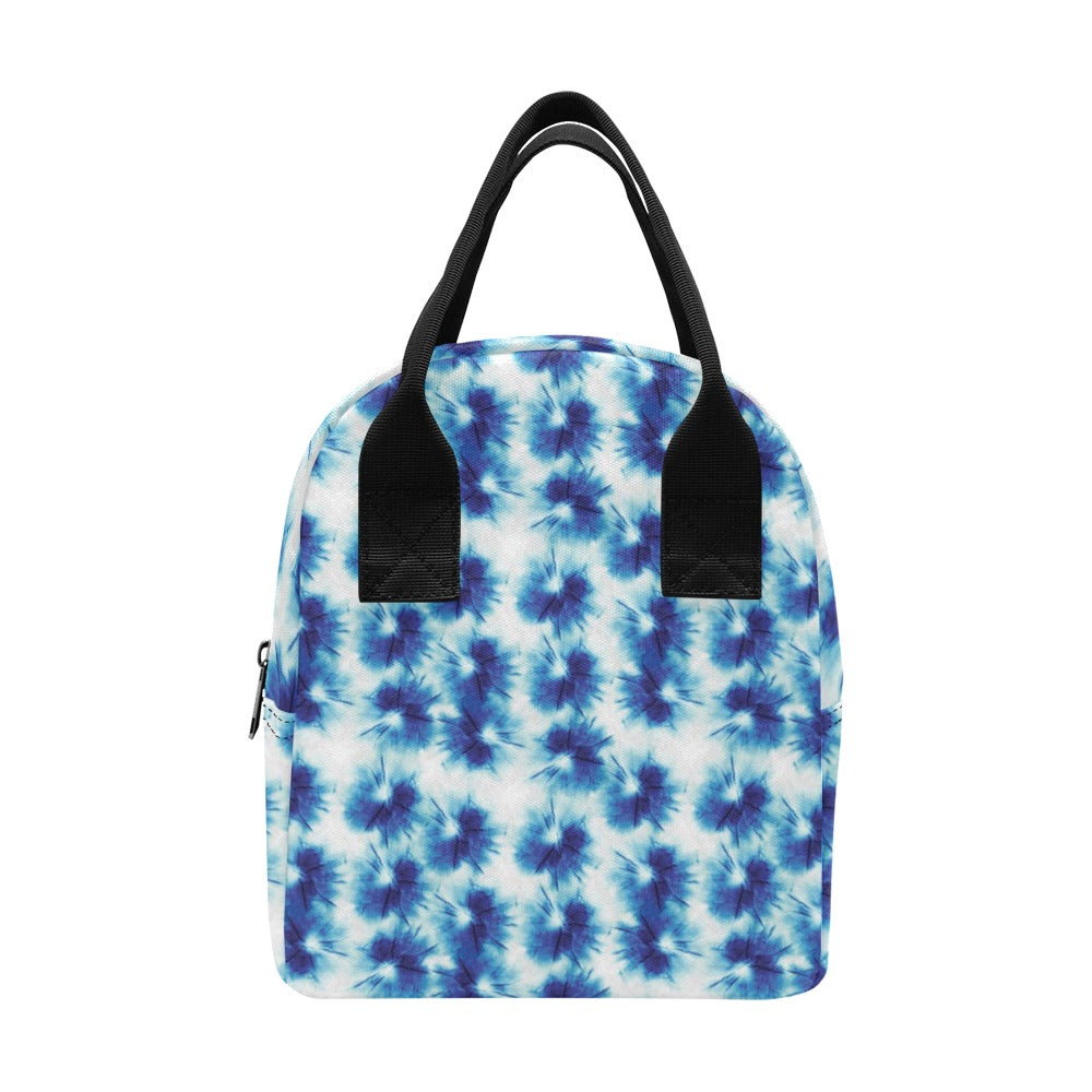 Tie Dye Blue Print Design LKS305 Insulated Lunch Bag