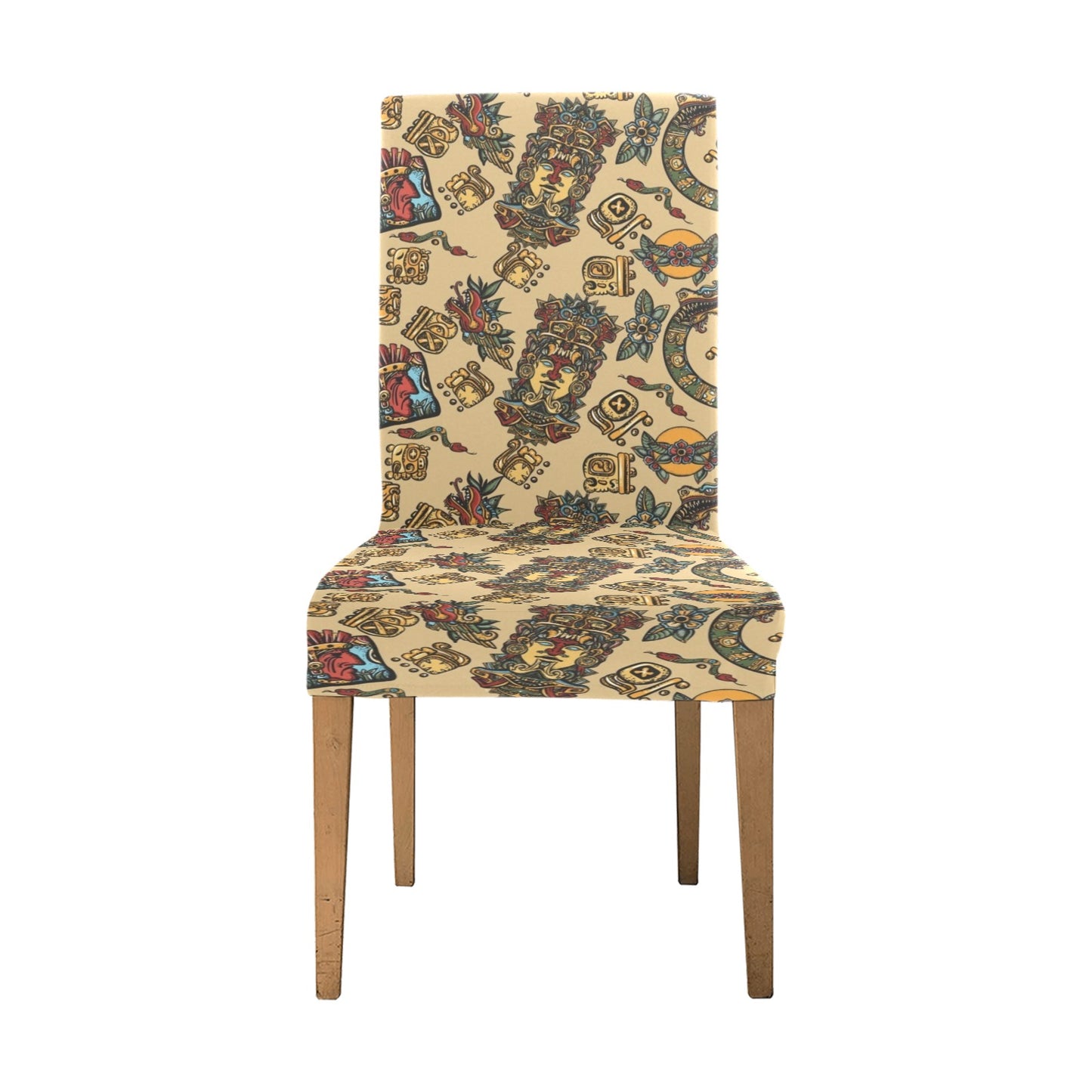 Totem Print Design LKS305 Dining Chair Slipcover