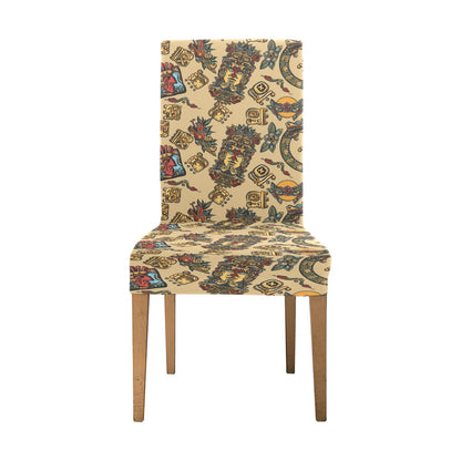 Totem Print Design LKS305 Dining Chair Slipcover