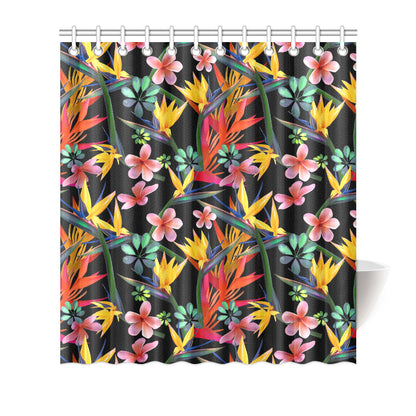 Tropical Flower Pattern Print Design TF015 Shower Curtain