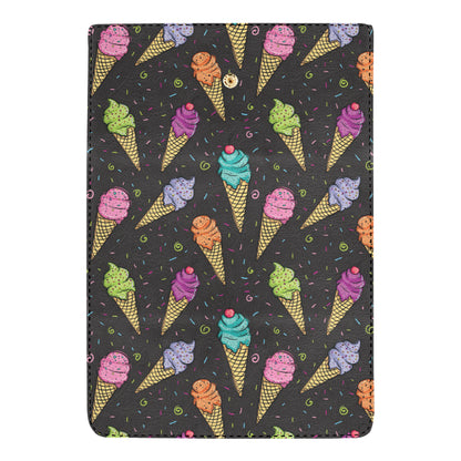 Ice Cream Pattern Print Design IC06 Women's Trifold Wallet