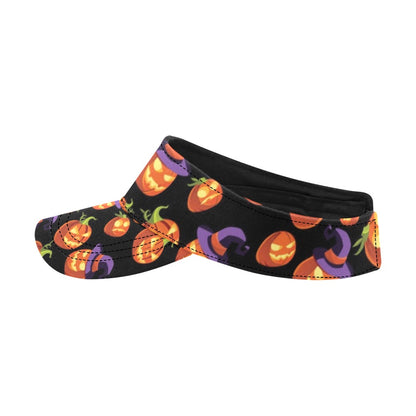 Witch Pumpkin Halloween Print LKS302 Unisex Sun Visor