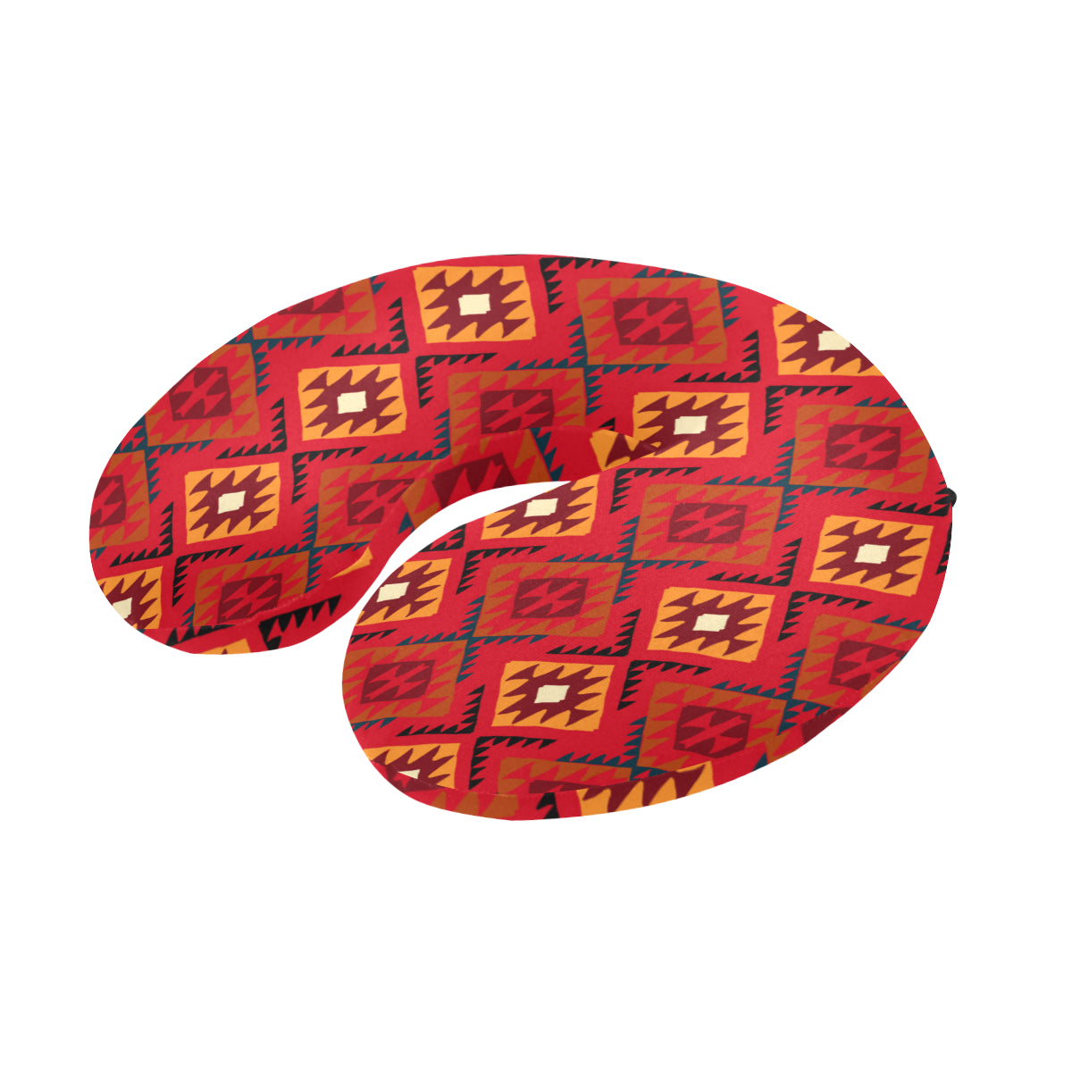 Aztec Pattern Print Design 06 U-Shaped Travel Neck Pillow