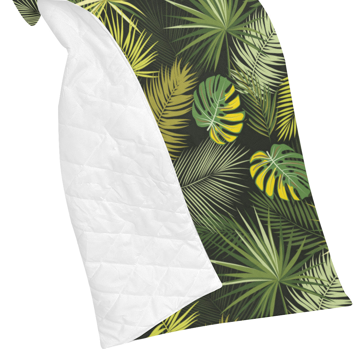 Palm Leaf Pattern Print Design A05 Premium Quilt