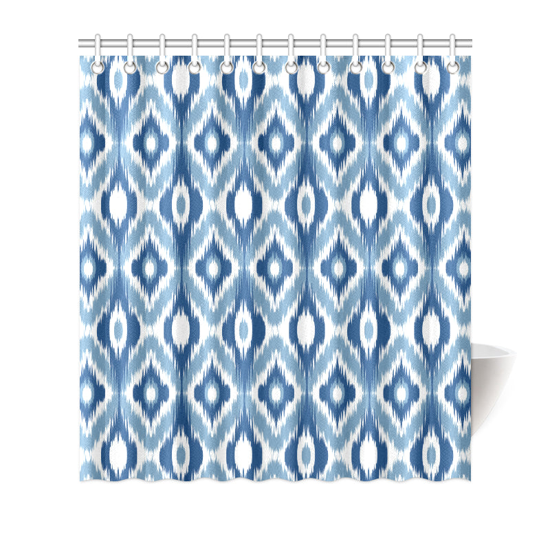 Ikat Pattern Print Design 03 Shower Curtain