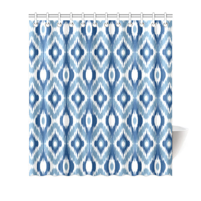 Ikat Pattern Print Design 03 Shower Curtain